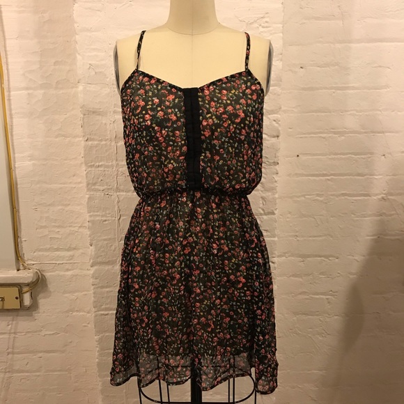 Urban Outfitters Staring At Stars Printed Spaghetti Strap Dress - Picture 2 of 7